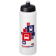   Baseline® Plus grip 750 ml sports lid sport bottle, HDPE Plastic, PP Plastic, Transparent, solid black