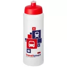 Baseline® Plus grip 750 ml sports lid sport bottle, HDPE Plastic, PP Plastic, Transparent,Red  