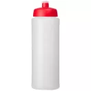 Baseline® Plus grip 750 ml sports lid sport bottle, HDPE Plastic, PP Plastic, Transparent,Red  