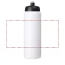 Baseline® Plus 750 ml bottle with sports lid, HDPE Plastic, PP Plastic, White, solid black