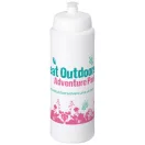Baseline® Plus 750 ml bottle with sports lid, HDPE Plastic, PP Plastic, White