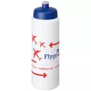 Baseline® Plus 750 ml bottle with sports lid, HDPE Plastic, PP Plastic, White,Blue