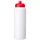 Baseline® Plus 750 ml bottle with sports lid, HDPE Plastic, PP Plastic, White,Red  