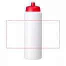Baseline® Plus 750 ml bottle with sports lid, HDPE Plastic, PP Plastic, White,Red  