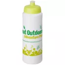 Baseline® Plus 750 ml bottle with sports lid, HDPE Plastic, PP Plastic, White,Lime  