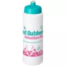 Baseline® Plus 750 ml bottle with sports lid, HDPE Plastic, PP Plastic, White,Aqua