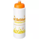 Baseline® Plus 750 ml bottle with sports lid, HDPE Plastic, PP Plastic, White,Orange  