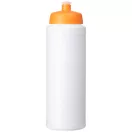Baseline® Plus 750 ml bottle with sports lid, HDPE Plastic, PP Plastic, White,Orange  