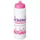 Baseline® Plus 750 ml bottle with sports lid, HDPE Plastic, PP Plastic, White,Pink  