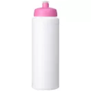 Baseline® Plus 750 ml bottle with sports lid, HDPE Plastic, PP Plastic, White,Pink  