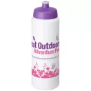 Baseline® Plus 750 ml bottle with sports lid, HDPE Plastic, PP Plastic, White,Purple  