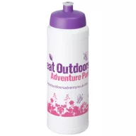   Baseline® Plus 750 ml bottle with sports lid, HDPE Plastic, PP Plastic, White,Purple  