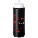 Baseline® Plus 750 ml bottle with sports lid, HDPE Plastic, PP Plastic,  solid black,White