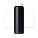 Baseline® Plus 750 ml bottle with sports lid, HDPE Plastic, PP Plastic,  solid black,White