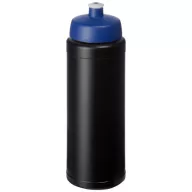   Baseline® Plus 750 ml bottle with sports lid, HDPE Plastic, PP Plastic,  solid black,Blue