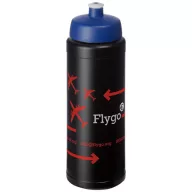   Baseline® Plus 750 ml bottle with sports lid, HDPE Plastic, PP Plastic,  solid black,Blue