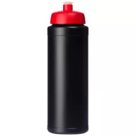   Baseline® Plus 750 ml bottle with sports lid, HDPE Plastic, PP Plastic,  solid black,Red  