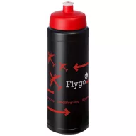   Baseline® Plus 750 ml bottle with sports lid, HDPE Plastic, PP Plastic,  solid black,Red  