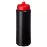   Baseline® Plus 750 ml bottle with sports lid, HDPE Plastic, PP Plastic,  solid black,Red  