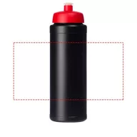   Baseline® Plus 750 ml bottle with sports lid, HDPE Plastic, PP Plastic,  solid black,Red  