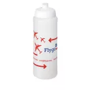 Baseline® Plus 750 ml bottle with sports lid, HDPE Plastic, PP Plastic, Transparent,White