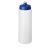 Baseline® Plus 750 ml bottle with sports lid, HDPE Plastic, PP Plastic, Transparent,Blue