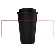   Recycled americano® 350 ml insulated tumbler, Recycled PP Plastic,  solid black
