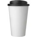 Cana de voiaj, 350 ml, 15,5xø9,5 cm, Americano, 20SEP0832, Polipropilena, Alb, Negru