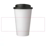  Cana de voiaj, 350 ml, 15,5xø9,5 cm, Americano, 20SEP0832, Polipropilena, Alb, Negru