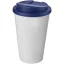 Cana de voiaj, 350 ml, 15,5xø9,5 cm, Americano, 20SEP0822, Polipropilena, Alb, Albastru