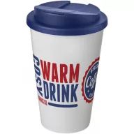   Cana de voiaj, 350 ml, 15,5xø9,5 cm, Americano, 20SEP0822, Polipropilena, Alb, Albastru