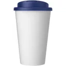 Cana de voiaj, 350 ml, 15,5xø9,5 cm, Americano, 20SEP0822, Polipropilena, Alb, Albastru