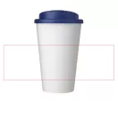 Cana de voiaj, 350 ml, 15,5xø9,5 cm, Americano, 20SEP0822, Polipropilena, Alb, Albastru