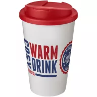   Cana de voiaj, 350 ml, 15,5xø9,5 cm, Americano, 20SEP0831, Polipropilena, Alb, Rosu