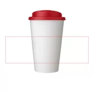   Cana de voiaj, 350 ml, 15,5xø9,5 cm, Americano, 20SEP0831, Polipropilena, Alb, Rosu