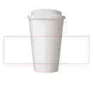 Cana de voiaj, 350 ml, 15,5xø9,5 cm, Americano, 20SEP0820, Polipropilena, Alb