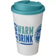   Cana de voiaj, 350 ml, 15,5xø9,5 cm, Americano, 20SEP0821, Polipropilena, Alb, Albastru