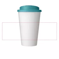   Cana de voiaj, 350 ml, 15,5xø9,5 cm, Americano, 20SEP0821, Polipropilena, Alb, Albastru