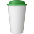 Cana de voiaj, 350 ml, 15,5xø9,5 cm, Americano, 20SEP0824, Polipropilena, Alb, Verde