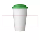Cana de voiaj, 350 ml, 15,5xø9,5 cm, Americano, 20SEP0824, Polipropilena, Alb, Verde