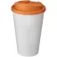Cana de voiaj, 350 ml, 15,5xø9,5 cm, Americano, 20SEP0828, Polipropilena, Alb, Portocaliu