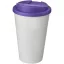 Cana de voiaj, 350 ml, 15,5xø9,5 cm, Americano, 20SEP0830, Polipropilena, Alb, Violet