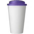 Cana de voiaj, 350 ml, 15,5xø9,5 cm, Americano, 20SEP0830, Polipropilena, Alb, Violet