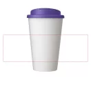 Cana de voiaj, 350 ml, 15,5xø9,5 cm, Americano, 20SEP0830, Polipropilena, Alb, Violet