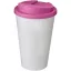Cana de voiaj, 350 ml, 15,5xø9,5 cm, Americano, 20SEP0829, Polipropilena, Alb, Roz