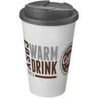   Cana de voiaj, 350 ml, 15,5xø9,5 cm, Americano, 20SEP0825, Polipropilena, Alb, Gri