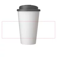   Cana de voiaj, 350 ml, 15,5xø9,5 cm, Americano, 20SEP0825, Polipropilena, Alb, Gri
