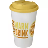   Cana de voiaj, 350 ml, 15,5xø9,5 cm, Americano, 20SEP0833, Polipropilena, Alb, Galben