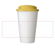   Cana de voiaj, 350 ml, 15,5xø9,5 cm, Americano, 20SEP0833, Polipropilena, Alb, Galben