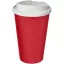Cana de voiaj, 350 ml, 15,5xø9,5 cm, Americano, 20SEP0816, Polipropilena, Rosu, Alb